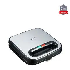 RECORD - Sandwichera 2Panes 750W Acero Inox REC-INSAC101