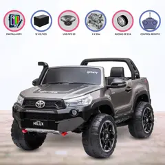 TOYOTA - Carro a Batería 4 x 4 HILUX GRAY