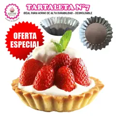 GENERICO - Molde para Tartaleta N°7 para Repostería - 50 unidades
