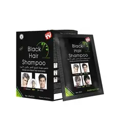 GENERICO - SHAMPOO TINTE NEGRO- CANAS-BARBA-BIGOTE X 10 SACHET