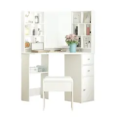 MUEBLES CRISOSTOMO - Tocador Esquinero de Melamina 117cm