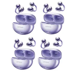 LENOVO - Set 4 Audífonos TA140 Tws Auriculares Bluetooth 5.4-Morado