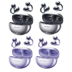 LENOVO - Set 4 Audífonos TA140 Tws Bluetooth 5.4-2Negro+2Morado