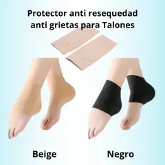 GENERICO - Protector anti resequedad y grietas en Talones - BEIGE
