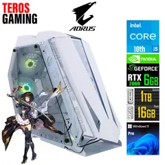 AORUS - PC Escritorio GAMING Intel Core i5-10400F RAM 16GB SSD 1TB Video RTX 2060 6GB