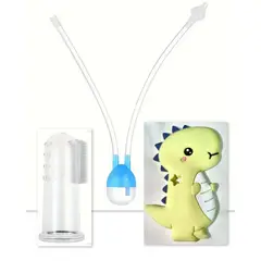 GENERICO - Kit succionador manguerita , mordedor dino y cepillo dedal