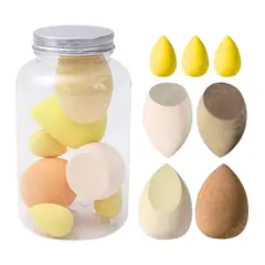 GENERICO - Set de Esponjas Para Maquillaje x7 Piezas Azules