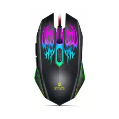 ENKORE - Mouse Gamer Active Ekm300 Usb Led - 3200 Dpi Gris Acero