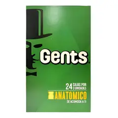 GENERICO - Caja De Preservativos Gents Anatómico De 72 Unidades