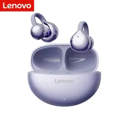 LENOVO - Audífono TA140 Clip Ear Morado 24h Bluetooth 5.4