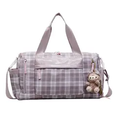 TIOZONEY - Bolsa Gran Capacidad Para Viajes Hombres Y Mujeres Deportes - Rosado