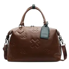 TIOZONEY - Bolsa Gran Capacidad Para Viajes Hombres Y Mujeres Deportes - Marrón