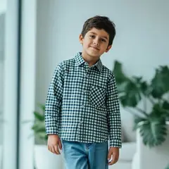 GENERICO - Camisa Niño Algodón Verde