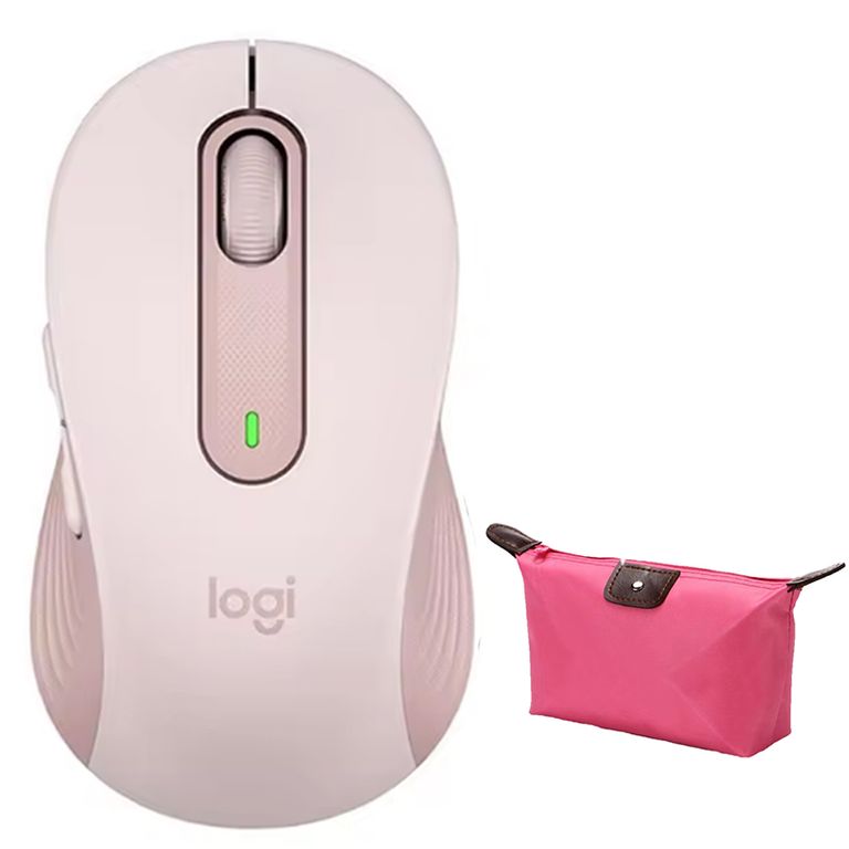 Mouse Gamer Inalambrico M650 Vertical - Rosa y Estuche