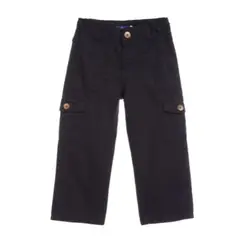 GENERICO - Pantalón Negro Cargo Ancho Niña - Angela Kids