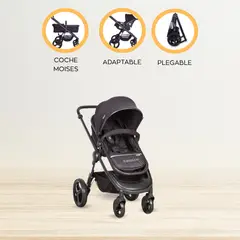 INFANTI - Coche Para Bebe Travel System «VIBE» Black