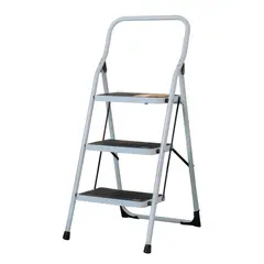 PRETUL - Escalera Tubular Plegable 3 Pasos 150Kg 24120