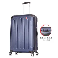 DUKAP - Maleta De Viaje 71 cm Intely Balanza Integrada Azul Marino