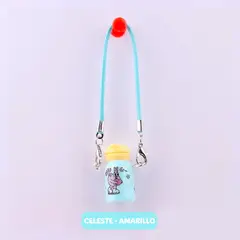 POP MART - Accesorio Labubu Tomatodo Celeste y Tapa Amarillo