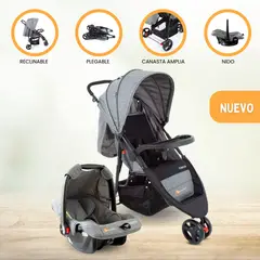 COSCO - Coche de Paseo Travel Sistem »JETTY V2» Gray