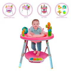 CUZKA - Saltarín 3 en 1 Centro de Entretenimiento «DIVERTI» Pink