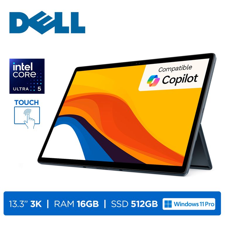 Tablet Latitude 7350 desmontable 13.3",Ultra 5 134U,16GB,512GB,3K Touch,Win11Pro,azul