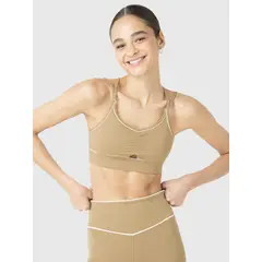 BSOUL - Bra Mujer Piping Marrón