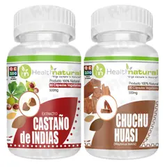 HEALTHNATURAL - CASTAÑO DE INDIAS + CHUCHUHUASI 500MG