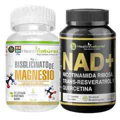 HEALTHNATURAL - BISGLICINATO DE MAGNESIO + NAD+