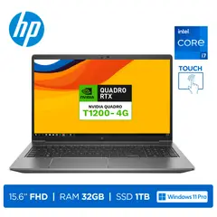 HP - Laptop ZBook Power G8 i7-11850H RAM32GB SSD1TB Video T1200 4GB 15.6 FHD Touch W11P Silver