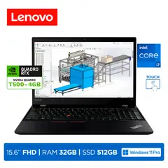LENOVO - Laptop ThinkPad P15s i7-1165G7 RAM16GB SSD1TB Video 4GB QuadroT500 15.6 FHD Touch W11P Black