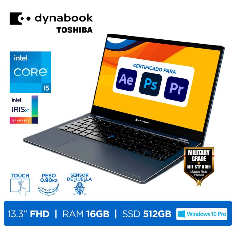 Laptop Dynabook Portege X30L i5-1145G7 RAM16GB SSD512GB LED 13.3 FHD Touch W10P Blue