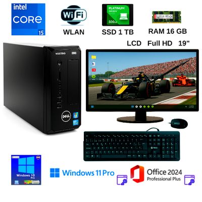 Computadora completa D06S I5, RAM 8GB, SSD 1TB+ Windows 11P y Office 2024PP