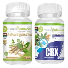 HEALTHNATURAL - ASHWAGANDHA + CBXCEREBROLEXS 500MG