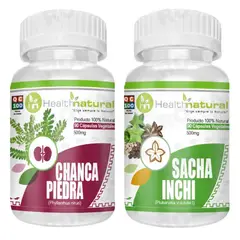 HEALTHNATURAL - CHANCA PIEDRA 500MG + SACHA INCHI 500MG