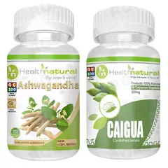 HEALTHNATURAL - ASHWAGANDHA 500MG + CAIGUA 500MG