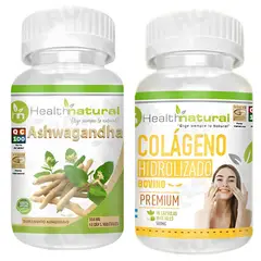 HEALTHNATURAL - ASHWAGANDHA + COLÁGENO HIDROLIZADO 500MG