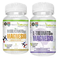 HEALTHNATURAL - BISGLICINATO MAGNESIO + L-TREONATO MAGNESIO