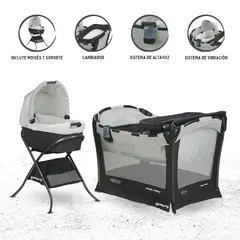 GRACO - Cuna Corral Pack and Play para Bebé «2 NIGTH MCKINLEY» White
