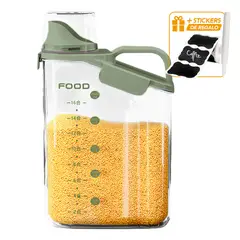 KELLER - Frasco Contenedor Hermético 2500 ML VD F15 Y Sticker CA7 de Regalo