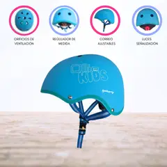 OLLIE - CASCO PROTECTOR REGULABLE PARA NIÑOS «S KIDS» BLUE