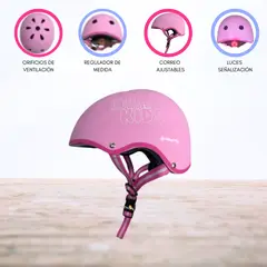 OLLIE - CASCO PROTECTOR REGULABLE PARA NIÑOS «S KIDS» PINK