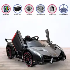 LAMBORGHINI - Auto a Batería Para Niños «VENEN0» Gray