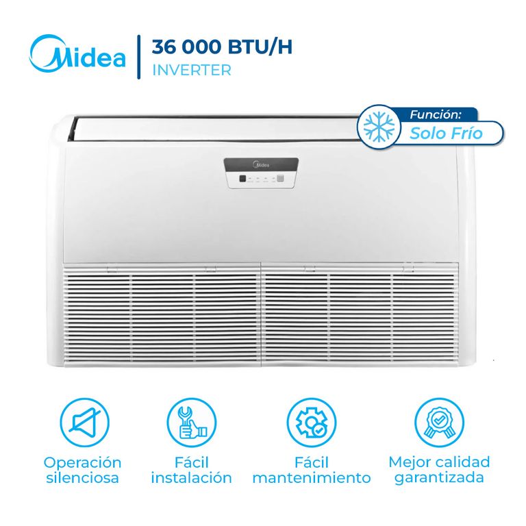 Aire Acondicionado 36000 BTU Piso Techo Inverter Frío Solo