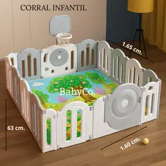 FIRST TOY - CERCO INFANTIL PLEGABLE PLOMO