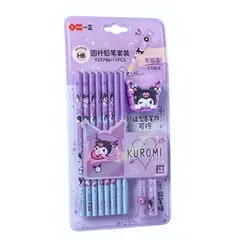 GENERICO - SET DE 8 LAPICES HB + TAJADOR MODELO KUROMY
