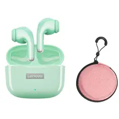 LENOVO - LP40 Pro De Audífonos-Green TWS y Bolsa-Rosa