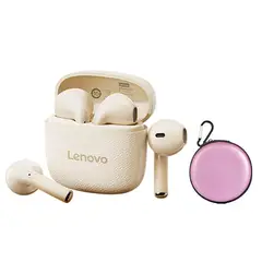 LENOVO - Audífonos Clip TA166 TWS Bluetooth 54 Blanco y Estuche