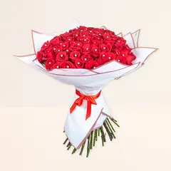 GENERICO - Ramo Buchón 100 rosas con Perlas