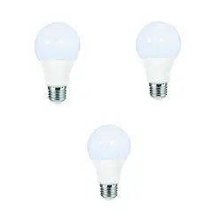 EXTRALED - Pack 3 Focos LED 7W Luz Calida E27 3000K Bajo Consumo